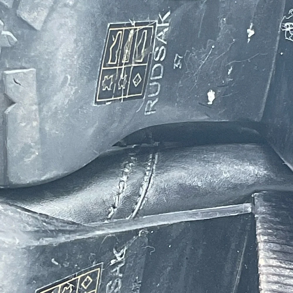 “RUDSAK” “TOTEM” Black Leather Zippered Ankle Boots. - Picture 12 of 16